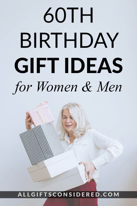 Clever and classic gift ideas that men and women in their 60s will cherish Unique 60th Birthday Gifts, Gifts For 60 Year Old Women Birthday, Birthday 60th Ideas For Women, Gifts For A 60 Year Old Woman, 60 Birthday Gifts For Woman, Birthday Gifts For 60 Year Old Woman, 60th Birthday Ideas For Mom Gift, Gift For 60th Birthday Woman, 60 Year Old Birthday Ideas For Women