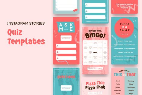 Instagram Story Quiz Template by TanahAirStudio on Envato Elements Quiz Template, Quiz Design, Instagram Template Free, Sticker Template, Psd Template Free, Learning And Development, Social Media Templates, Instagram Social Media, Free Instagram