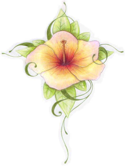 50+++Mama's+Hibiscus+by+CarnivalChild.deviantart.com+on+@DeviantArt Yellow Hibiscus Tattoo, Hibiscus Tattoo Design, Hula Girl Tattoos, Samoan Women, Polynesian Tattoos Women, Flower Tattoo On Side, Hibiscus Tattoo, Flower Tattoo Back, Yellow Hibiscus