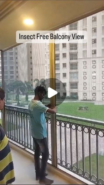 INSECT SHIELD - India's No1 Brand on Instagram: "Sliding Mosquito Net for Balcony  #insectscreen #mesh #balcony #balconydecor #slidingdoors #insectshield" Mosquito Net Gate Design, Sliding Mosquito Net Window, Balcony Protection Ideas, Sliding Mesh Door, Balcony Net Ideas, Balcony Bedroom Ideas, Sliding Doors For Balcony, Sliding Mosquito Net Door, Balcony Screening Ideas