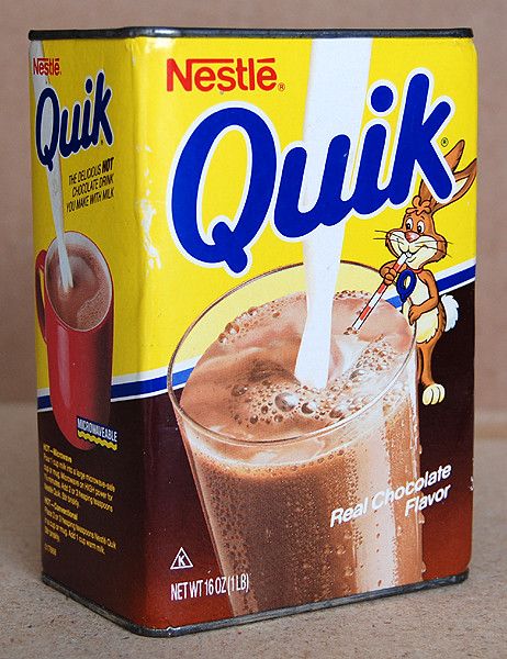 https://flic.kr/p/6B4knx | Nestle Quik, 1980's Chocolate Milk Powder, Nestle Quik, Childhood Memories 70s, Strawberry Flavor, Food Group, Retro Recipes, Butter Knife, Milk Powder, Oldies But Goodies