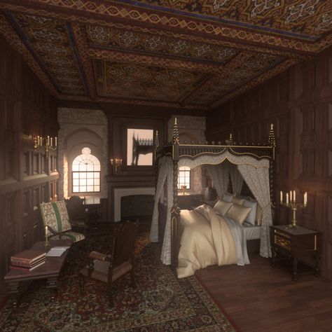 Mansion Bedroom, Royal Core, Old Mansion, Victorian Aesthetic, Baroque Architecture, Pretty House, House Of The Dragon, Bedroom Aesthetic, Casas De Ensueño