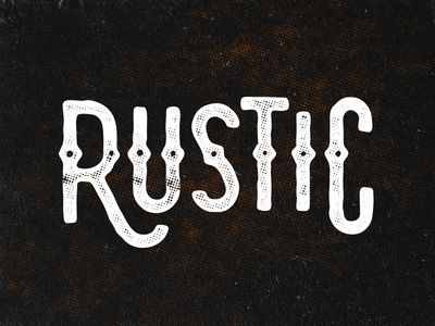 «Rustic» lettering #rusticdesigntypography Latino Typography, Rustic Lettering, Rustic Typography, Rustic Logo Design, Jersey Font, Rustic Letters, Rustic Logo, Decoration Restaurant, Rustic Restaurant