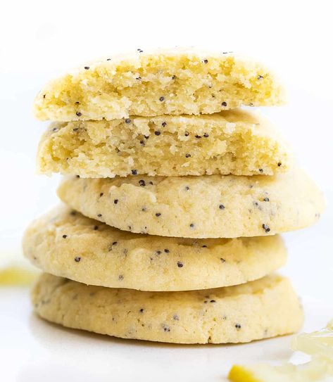 Lemon Poppy Seed Cookies Lemon Poppyseed Cookies, Poppyseed Cookies, Lemon Poppy Seed Cookies, Coconut Cream Pie Easy, Poppy Seed Cookies, Seed Cookies, Walnut Fudge, Poppy Seed Muffins, Lemon Poppyseed Muffins