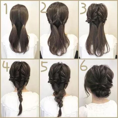 Diy Updo, Long Hair Models, Easy Hair Updos, Up Dos For Medium Hair, Penteado Cabelo Curto, Box Braids Hairstyles, Yukata, Model Hair, Layered Hair