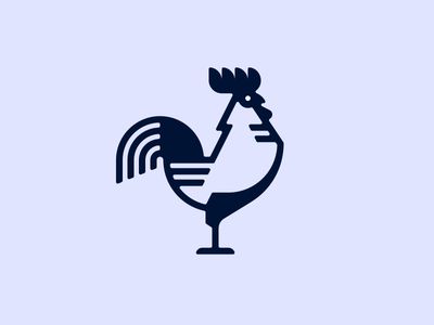 Poultry Tim Boelaars, Rooster Illustration, Chicken Brands, Rooster Tattoo, Clever Logo Design, Chicken Logo, Kitchen Logo, Logotype Branding, Coffee Logo