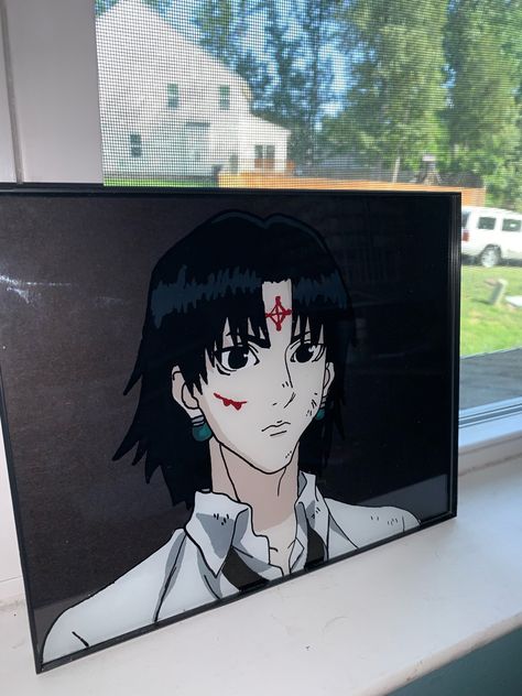 Hunter X Hunter Painting Canvases, Hxh Painting, Hunter X Hunter Painting, Chrollo Hxh, Anime Painting, Paintings Ideas, Tokyo Art, Painting Canvases, Indie Art