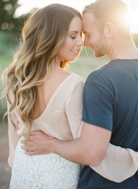 Curled Hair For Engagement Pictures, Engagement Photos Hair, Casual Guy, Engagement Photo Hair, Engagement Hair, Couples Inspiration, Engagement Hairstyles, Engagement Shots, Sun Setting