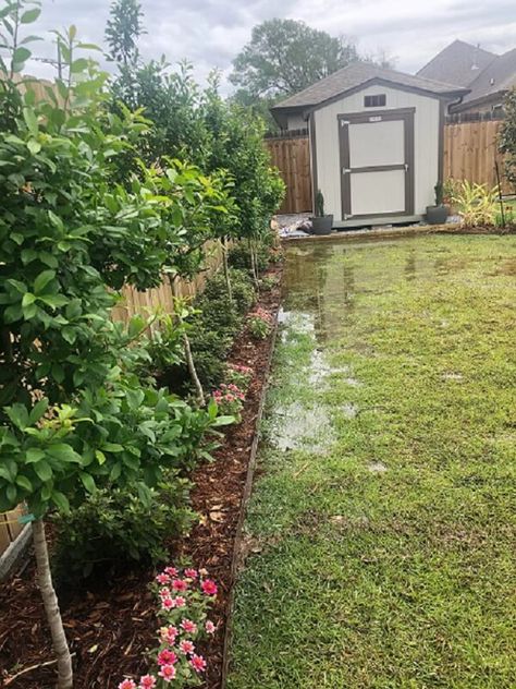 Flooding Yard Solutions, Backyard Flooding Solutions, Drainage Solutions Landscaping, Pet Friendly Backyard, Retaining Wall Block, Flooded House, Flower Bed Edging, Concrete Retaining Walls, Permeable Pavers