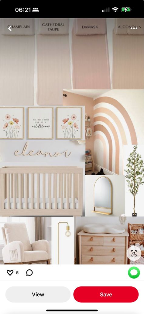 Nursery Color Palette Girl, Neutral Pink Nursery Paint, Neutral Nursery With Pink Accents, Pink White Natural Wood Nursery, Pale Pink Accent Wall Nursery, Nursery Ideas White Walls, Blush Pink Rainbow Nursery, Baby Girl Nursery Room Ideas Pink, Nude Color Palette