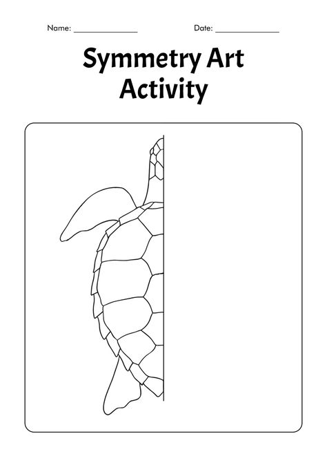 Symmetry Art Activity Symmetry Lessons Grade 1, Symmetry Drawing Art, Symmetry Art Lesson Elementary, Symmetry Art Projects Elementary, Symmetry Drawing Worksheets, Symmetrical Drawing Ideas, Symmetry Art Lesson, Middle School Art Projects Easy, Symmetry Drawing For Kids