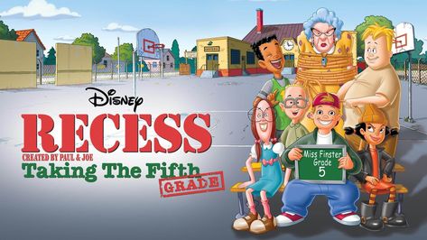 Recess Disney, Disney Recess, Movies On Disney Plus, Paul Joe, Fifth Grade, Disney Plus, New School Year, 5th Grades, Home Entertainment