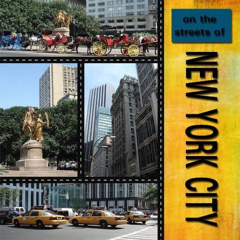 #papercrafting #scrapbooking #layouts - New York Ideas, New York Scrapbooking, Scrapbooking Layouts Travel, Paper Bag Scrapbook, Travel Scrapbook Pages, Travel Journal Scrapbook, Vacation Scrapbook, Scrapbook Page Layouts, Travel Scrapbook