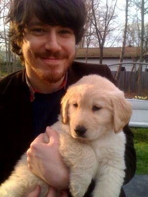 Guys With Puppies, Puppies And Babies, Spring Awakening Musical, John Gallagher Jr, Cute People, Rough Week, Gentlemen's Club, Male Hair, Spring Awakening