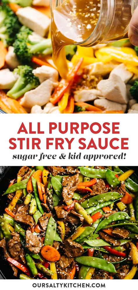 Gluten Free Chicken Stir Fry, Paleo Stir Fry Sauce, Gluten Free Stir Fry Sauce, Vegetable Stir Fry Sauce, Healthy Stir Fry Sauce, Paleo Stir Fry, Chicken Stir Fry Sauce, Gluten Free Stir Fry, Rainbow Vegetables