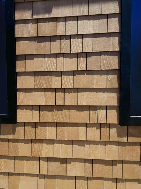 Look of cedar shingle in fiber cement | Remodeling Industry News | Qualified Remodeler Hardie Shingle Siding Exterior Colors, Vinyl Shingles Cedar Shakes, Hardie Board Shaker Shingles, Shaker Shingles, Modest Farmhouse, Bark Siding, Hardie Shingle Siding, Wood Shingle Siding, Exterior Home Renovation