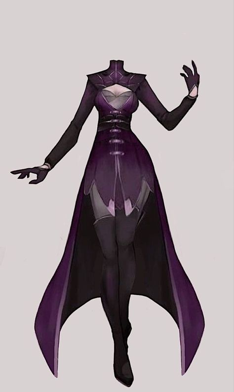 Anime Villain Outfits, Villain Outfit Ideas, Gaun Abad Pertengahan, Superhero Suits, Villain Outfits, Villain Costumes, Female Villains, Female Drawing, Super Hero Outfits