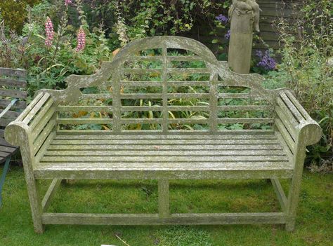 A classic design that pairs well with any garden. This bench was created by Edwin Lutyens, one of the greatest British architects whose works are renowned     for a unique blend of traditional style and modern needs in the Victorian era. Early in his career Lutyens met Gertrude Jekyll, one of the best British     garden designers and horticulturists who had a major influence on his work. It was the partnership with Jekyll that let to creation of Lutyens bench.     We have a pair of Lutyens Bench Lutyens Bench, Edwin Lutyens, New England Garden, Teak Garden Bench, Teak Bench, British Garden, Sundials, Architectural Antiques, Garden Seating