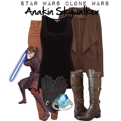 SWCW Anakin Skywalker Anakin Skywalker Disneybound, Anakin Disneybound, Star Wars Inspired Outfits, Bounding Outfits, Jedi Outfit, Disney Bound Outfits Casual, Neo Grunge, Galaxy Style, Star Wars Clone