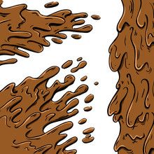 Mud splashes cartoon Lino Art, 3d Assets, Children's Book Illustration, 30 Seconds, Video Footage, Gingerbread Cookies, Truffles, Royalty Free Images, Stock Images Free