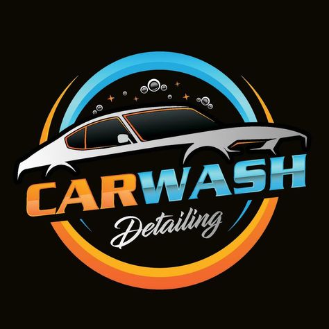 Carwash Logo Design, Car Wash Logo, Rs Logo, Vehicle Wrap, Auto Detailing, Cityscape Photos, Logo Banners, Car Logos, Car Wrap