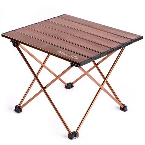 Unveiling the Alpcour Portable Camping Table, the perfect companion for all your outdoor adventures. This multipurpose folding table provides a handy surface for an array of activities such as grilling, dining, resting your beverages, playing cards, or just for organizing your supplies. Perfect for camping, backpacking, tailgating, backyard parties, and more, this compact and ultralight furniture is designed for convenience. The table effortlessly pops up, folds down and fits neatly into a bag f Folding Side Table, Small Grill, Folding Camping Table, Backyard Parties, Folding Picnic Table, Beach Table, Heavy Duty Hinges, Camp Furniture, Camping Table