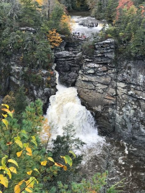 Linville Falls is perhaps the most powerful waterfall in the South. Carolina Mountains, North Carolina Travel, Tennessee Travel, Lake Lure, North Carolina Mountains, National Park Service, Cabin Rentals, Most Powerful, Nice View