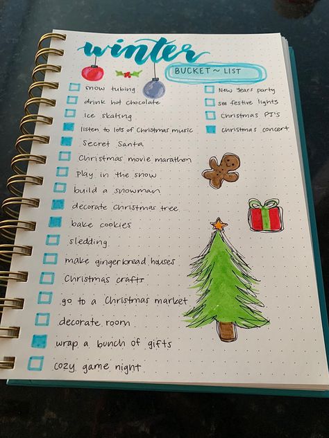 Christmas Notes Ideas, Christmas Tree Baking, Christmas Notes, Christmas Sleepover, Christmas Checklist, Cute Christmas Ideas, Christmas Things To Do, Christmas Bucket List, Easy Christmas Treats