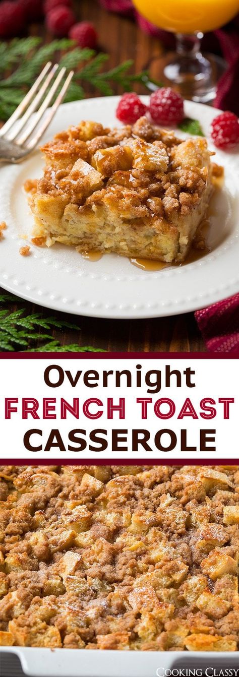 Overnight French Toast Casserole, Sourdough French Toast, French Toast Casserole Easy, Breakfast Birthday, French Toast Casserole Overnight, French Toast Casserole Recipes, Overnight French Toast, French Toast Breakfast, Southern Christmas