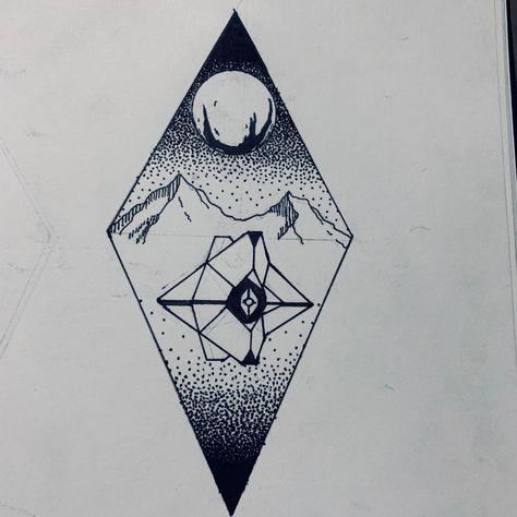 Destiny 2 Tattoo Ideas, Destiny 2 Tattoo, Destiny 2 Titan, Titan Design, Destiny Tattoo, Diamond Tattoo, 2 Tattoo, Symbol Tattoo, Tattoo Ideas For Men