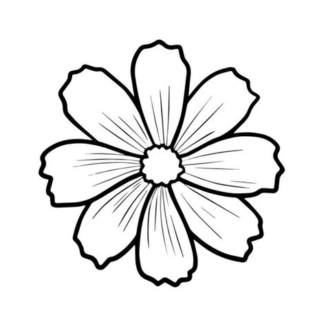 Hand Outline, Flower Stencils, Flower Pattern Drawing, Rangoli Side Designs, Easy Flower Painting, Flower Outline, Stencils Printables, Embroidery Template, Free Hand Rangoli