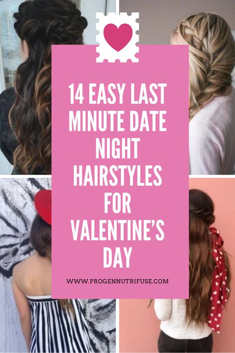 Valentine’s Day is around the corner, which is why we rounded up 14 easy, different, and lovely hairstyles for you to try this year! Valentine Dance Hairstyles, First Date Hair, Valentine Hairstyles, Valentines Hairstyles, Double French Braids, Date Night Hair, Braided Top Knots, Night Hairstyles, Bold Hair Color