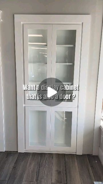 Murphy Door Cabinet, Murphy Door Bathroom, Pantry Murphy Door, Murphy Door Pantry, Pocket Door Installation, Bookcase Closet, Pantry Closet Design, Murphy Door, Hidden Doors