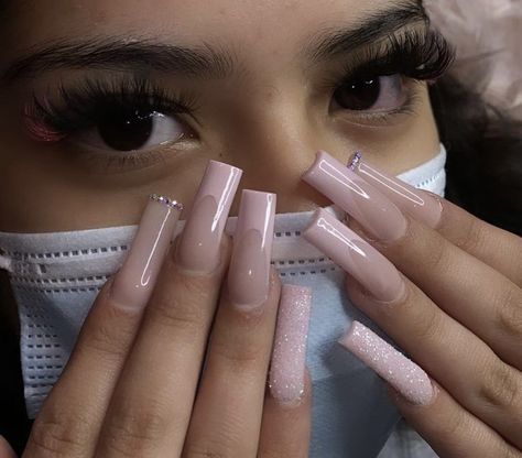 Long Acrylic Nail Designs, Drip Nails, Simple Acrylic Nails, Long Acrylic Nails Coffin, Long Square Acrylic Nails, Bling Acrylic Nails, Acrylic Nails Coffin Short, Nagel Inspo, Pink Acrylic Nails