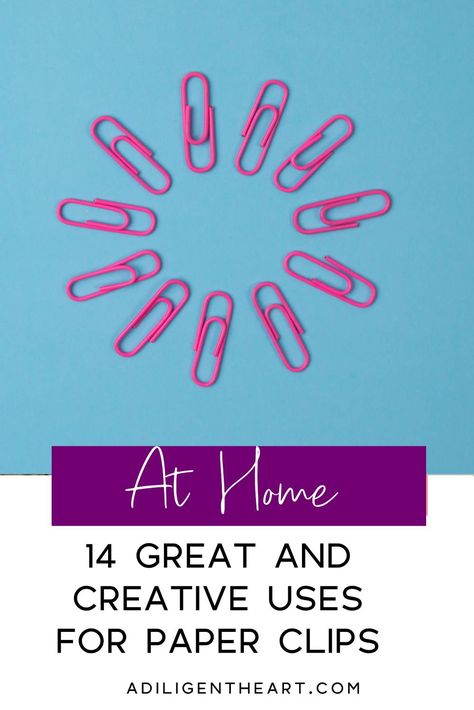 14 Great and Creative Uses for Paper Clips #athome #AtHome #organization Paperclip Crafts, Colored Tape, Hello Sunday, Can Organizer, Glue Crafts, Paper Clips, Circle Shape, Crafts To Do, Paper Clip