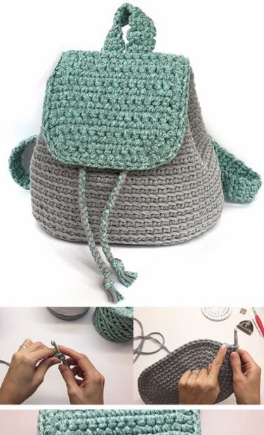 Knitting Quilt, Crochet Sling Bag, Backpack Tutorial, Crochet Backpack Pattern, Free Crochet Bag, Crochet Backpack, Womens Crochet Patterns, Crochet Bag Pattern Free, Crochet Braid Styles