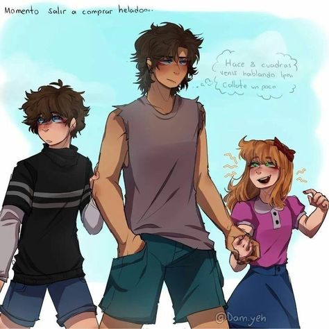 Michael And Even Afton, Mr And Mrs Afton Fnaf, Fnaf Night Guards Fanart, Fnaf Kids Fanart, Afton Family Fanart Michael, Afton Siblings Fanart, Michael Afton Fan Art, Michael Afton And Evan Afton, Micheal Afton X Y/n