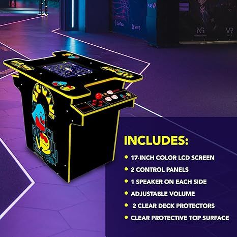 OG Pac Man Video Game Cabinet, Arcade Table, Pacman Arcade, Home Game Room, Control Panels, Retro Arcade, Arcade Machine, Game Table, Multiplayer Games