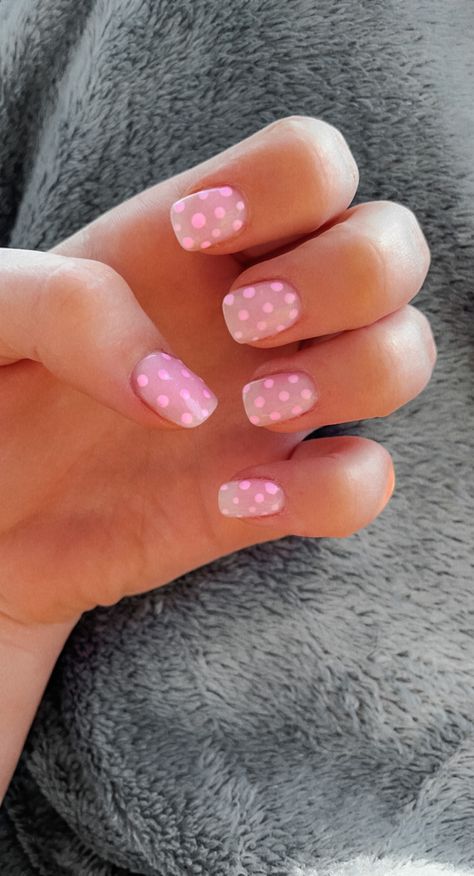 Pink
Polka Dot
Nail Ideas
Pink nails
Pink nail ideas 
Nail inspo
Nail inspiration Cute Short Nail Designs Summer Polka Dots, Simple Nail Designs Polka Dots, Pink Polka Dot Nails, Hot Pink Polka Dot Nails, Pink With Polka Dots Nails, Light Pink Nails With Polka Dots, Happy Nails, Cute Summer Nails, Polka Dot Nails