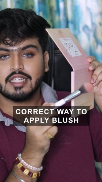 How To Put On Powder Blush, How To Apply Blush Correctly, Makeup Looks Step By Step, Eyeshadow Tutorial Indian, Desi Makeup Tutorials, Makeup Tips For Beginners Indian, Indian Makeup Tutorial, Lakme Makeup Tutorial, Blush Placement