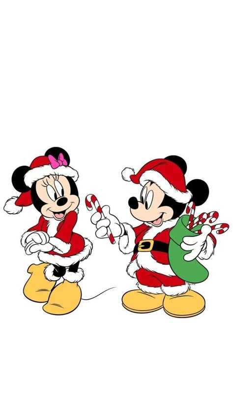 Donald Duck Christmas, Disney Characters Christmas, Minnie Y Mickey Mouse, Disneyland Christmas, Christmas Cutouts, Disney Free, Mickey Mouse Pictures, Disney Paintings, Minnie Mouse Christmas