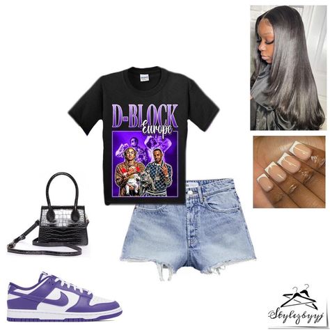 ✨💎🙏🏾🥀 (@aubry4123) • Instagram photos and videos Purple Dunks, Dunks Outfit Woman, Fye Outfits, Lazy Outfit, Dunk Outfit, Hard Fits, Sweet 16 Outfits, Outfit Pictures, Birthday Outfit For Women