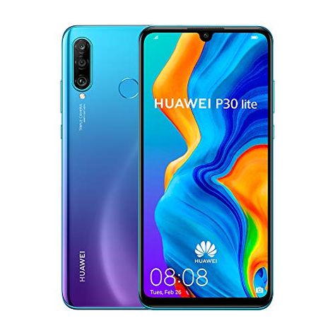 Huawei P30 Lite 128 GB 6.15 inch FHD Dewdrop Display Smartphone with MP AI Ultra-wide Triple Camera, 4GB RAM, Android... Biometrics Technology, Huawei P30 Lite, Multi Screen, Huawei Phones, Unlocked Cell Phones, Boost Mobile, Face Recognition, Google Pay, Google Play