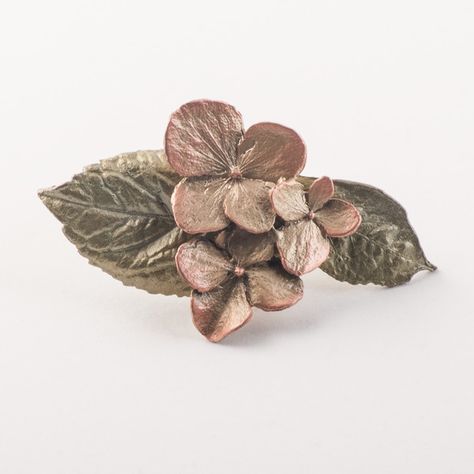 Michael Michaud Hydrangea Lapel Pin Michael Michaud, Flower Lapel Pin, Botanical Jewelry, Hydrangea Flower, Jewel Box, Nature Jewelry, Geraniums, Lapel Pin, Lapel Pins