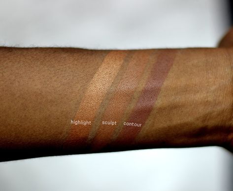 True Complexion Contour Kit in Medium to Dark - Contour Kit from Black Radiance — Cocoa Swatches Black Radiance, Dark Complexion, Contour Kit, Contour Palette, Facial Features, Cocoa, Makeup Looks, Tap, Facial