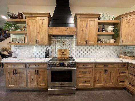 Alder Wood Kitchen Cabinets, Cabinet Stain, Alder Kitchen Cabinets, Hickory Kitchen Cabinets, Alder Cabinets, Knotty Alder, Number 15, Cabinet Kitchen, Farmhouse Kitchen Design