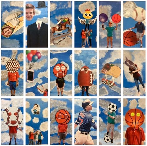 Rene Magritte Art Lesson by Middle School Surrealism Art Projects, Rene Magritte Art, Magritte Art, Art Education Lessons, Art Lessons Middle School, René Magritte, Sisters Art, Art Curriculum, Rene Magritte