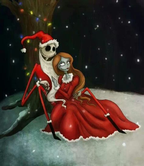 Mr & Mrs Clause Jack Y Sally, Nightmare Before Christmas Drawings, Jack The Pumpkin King, Nightmare Before Christmas Wallpaper, Scary Christmas, Merry Christmas And Happy Holidays, Image Halloween, Tim Burton Art, Sally Nightmare