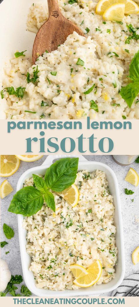 Vegetable Risotto Recipes Easy, Greek Risotto Recipes, Gluten Free Rice Recipes Side Dishes, Keto Risotto, Lemon Parmesan Risotto, Easy Risotto Recipes, Gluten Free Rice Recipes, Lemon Asparagus Risotto, Healthy Risotto Recipes