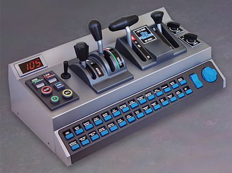 Rail Driver (2003): A PC controller for varius train simulation software. It replaces keyboard and mouse operation as far as possible to provide a more realistic train driving experience. Hacker World, Arduino Usb, Pi Computer, Computer Station, Research Images, Art Journal Therapy, Control Panels, New Inventions, Arduino Projects